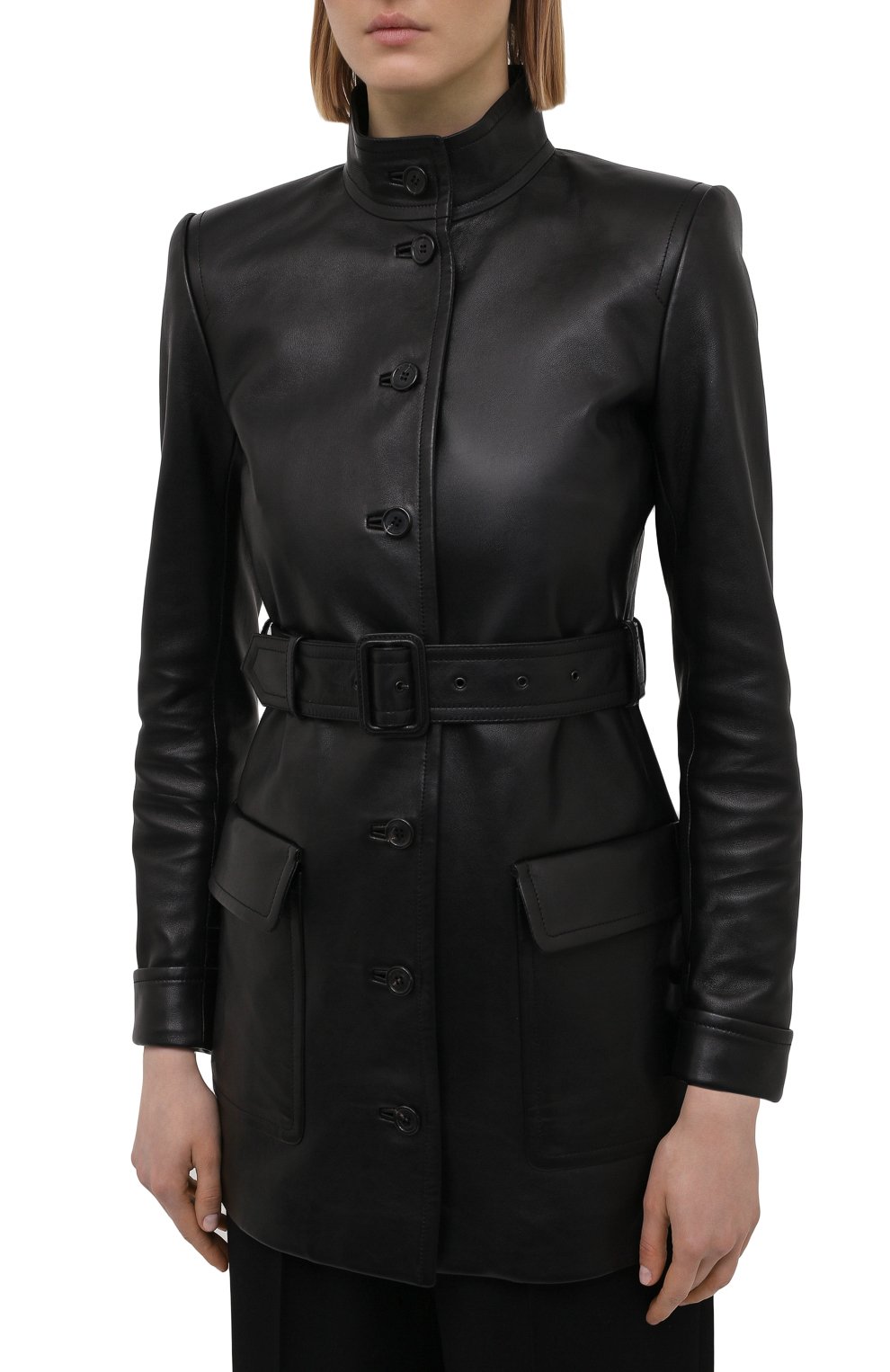 Кожаный жакет SAINT LAURENT, арт. 660573/YC2ZZ, фото 3
