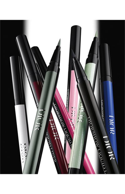 Жидкая подводка для глаз diorshow liquid liner, оттенок 801 розовый шиммер (0,55ml) DIOR цвета по цене 4700 руб., арт. E000000256, фото 4 Жидкая подводка для глаз diorshow liquid liner, оттенок 801 розовый шиммер (0,55ml) DIOR, арт. E000000256, фото 4