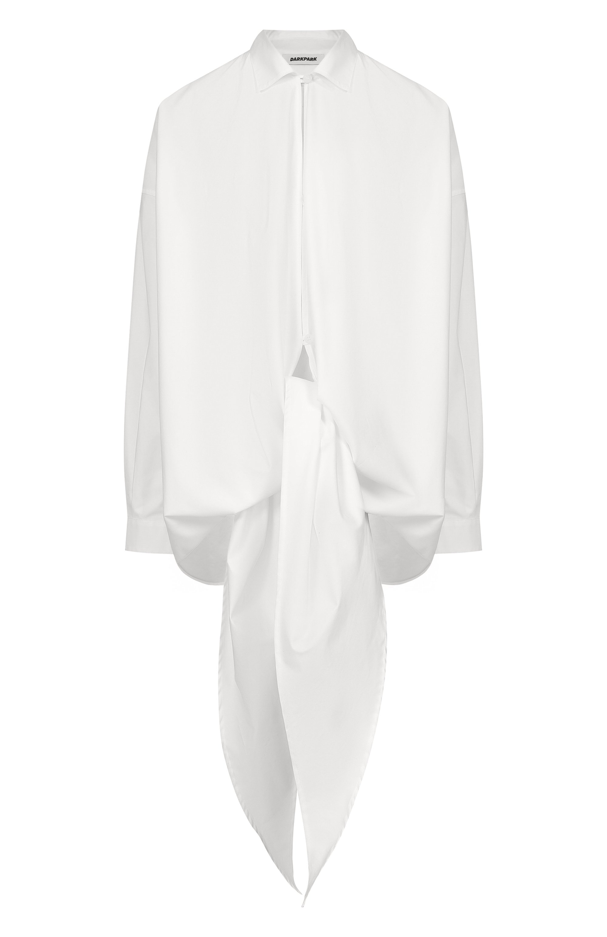 Хлопковая рубашка DARKPARK белого цвета по цене 67950 руб., арт. WSH33 FAC162/R0MY-LIGHT C0TT0N P0PELINE DRAP SHIRT, фото 1 Хлопковая рубашка DARKPARK, арт. WSH33 FAC162/R0MY-LIGHT C0TT0N P0PELINE DRAP SHIRT, фото 1