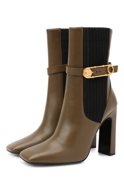 Женские кожаные ботильоны VERSACE, арт. DST414P/DVT2P