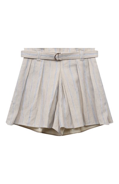 Шорты изо льна и хлопка BRUNELLO CUCINELLI, арт. BL156G077C