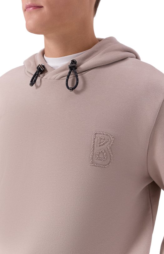 Хлопковое худи Bogner 88117497 Бежевый  88117497 Фото 5