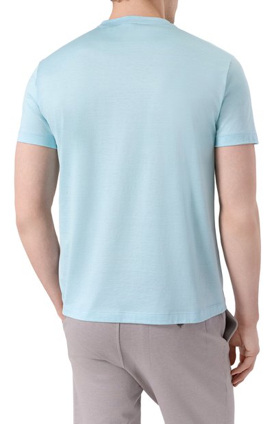 Футболка из шелка и хлопка GIORGIO ARMANI, арт. 3KSM77/SJZHZ, фото 4