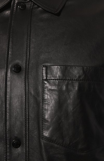 Кожаная куртка-рубашка BOSS, арт. 50482203, фото 5