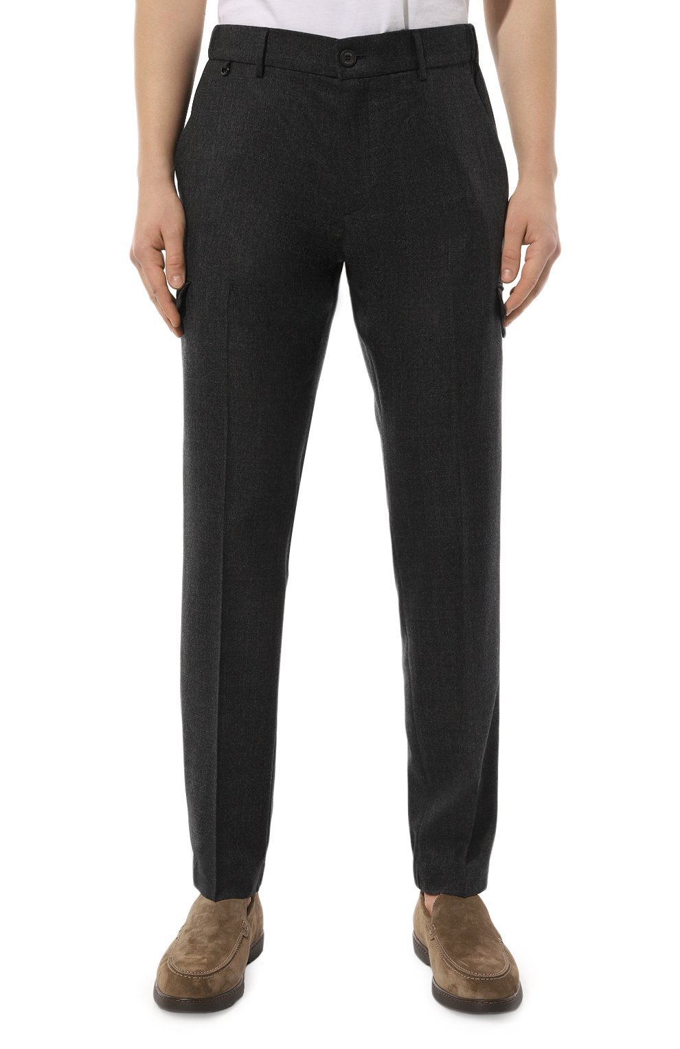 Шерстяные брюки-карго STEFANO RICCI темно-серого цвета по цене 108000 руб., арт. M1T3300082/T029HC, фото 3 Шерстяные брюки-карго STEFANO RICCI, арт. M1T3300082/T029HC, фото 3