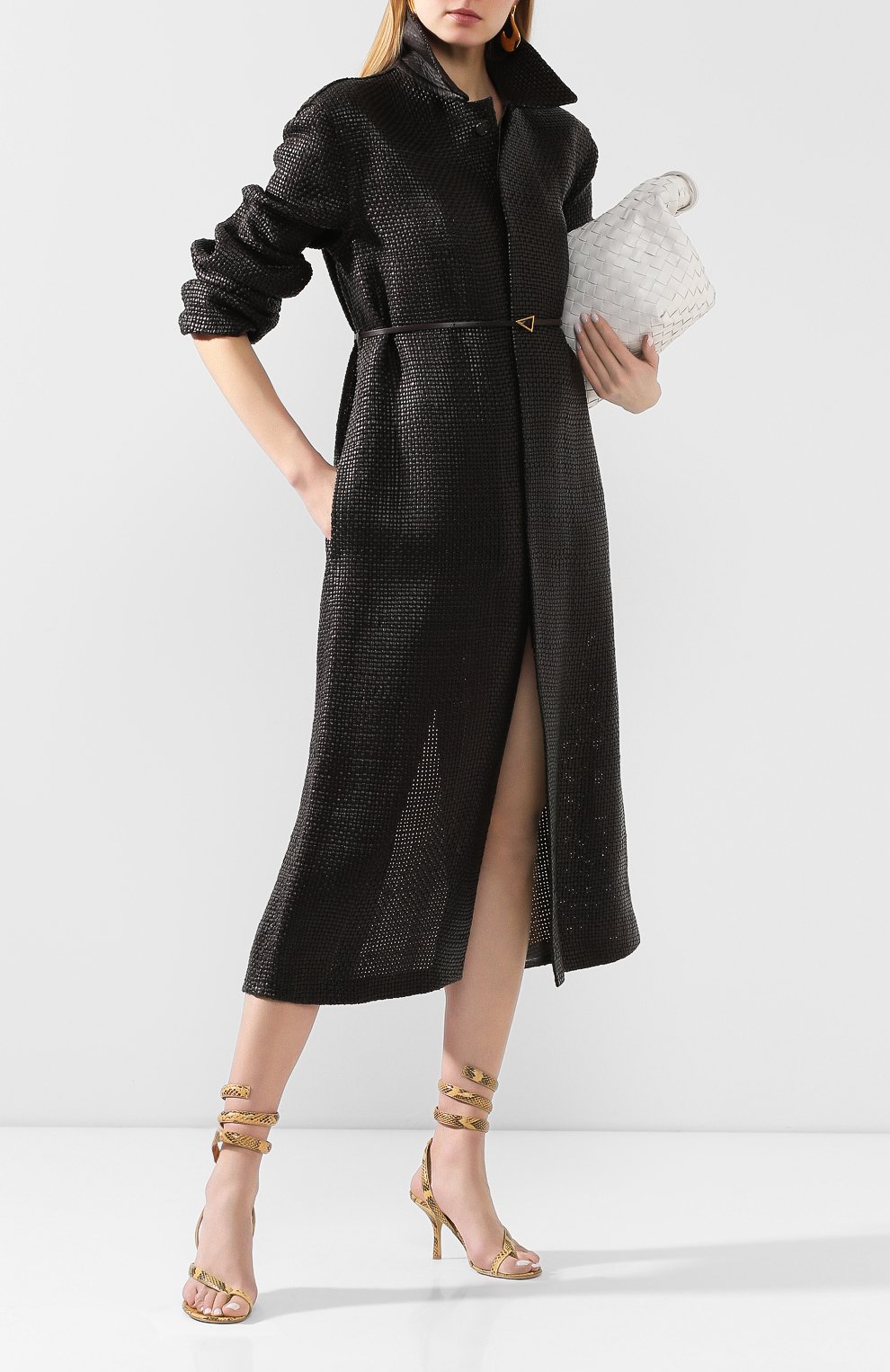 Кожаное пальто BOTTEGA VENETA коричневого цвета по цене 1280000 руб., арт. 604525/VKMA0, фото 2 Кожаное пальто BOTTEGA VENETA, арт. 604525/VKMA0, фото 2