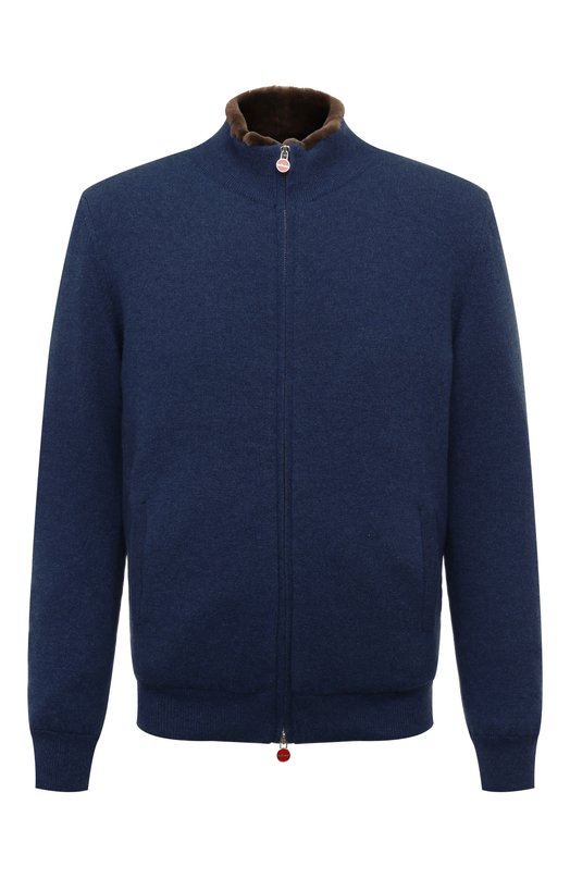 Кашемировый кардиган Kiton UMK1489S182 Синий UMK1489S182