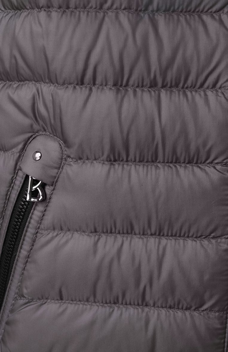 Мужская пуховая куртка BOGNER серого цвета, арт. 38069398 | Фото 6 (Материал утеплителя: Пух и перо; Рукава: Длинные; Материал подклада: Синтетический материал; Длина (верхняя одежда): Короткие; Стили: Кэжуэл; Мужское Кросс-КТ: утепленные куртки; Материал внешний: Синтетический материал; Кросс-КТ: Утепленные)