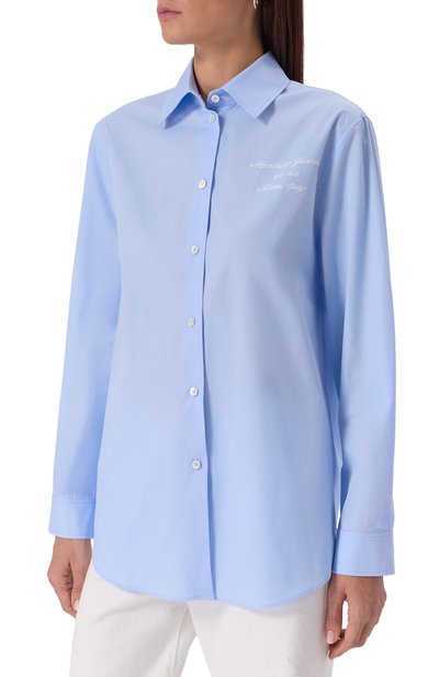 Хлопковая рубашка M05CH1NO JEANS, арт. A0205/8231, фото 3