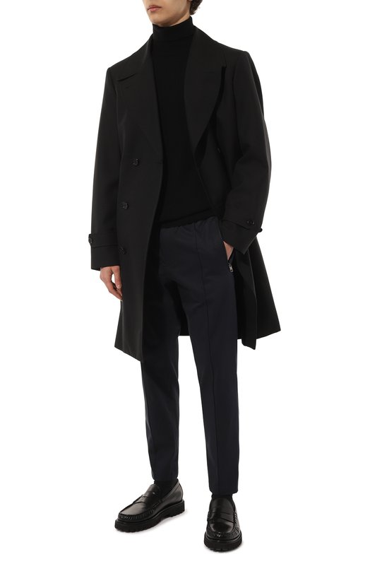 Хлопковые брюки Dolce & Gabbana GYACET/FUFKF Синий  GYACET/FUFKF Фото 2