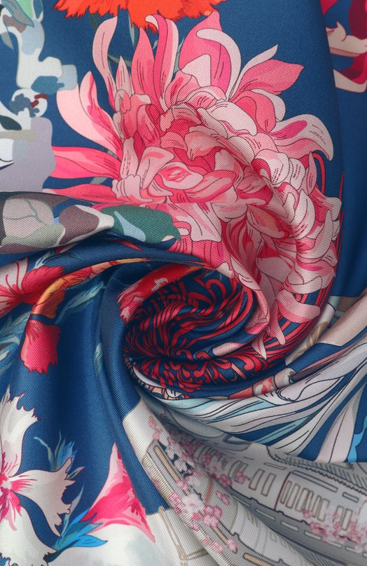 Шелковый платок About flowers and travel Radical Chic 710992.07.02 Разноцветный  710992.07.02 Фото 3