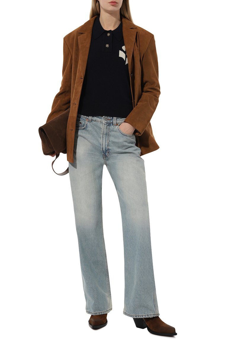 Поло из хлопка и шерсти ISABEL MARANT ETOILE, арт. PU0314FA, фото 1