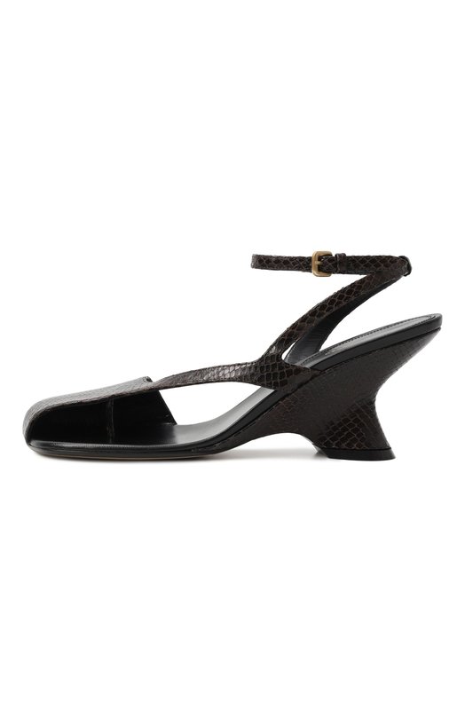 Кожаные босоножки Dries Van Noten 252-011714-350 Коричневый  252-011714-350 Фото 5