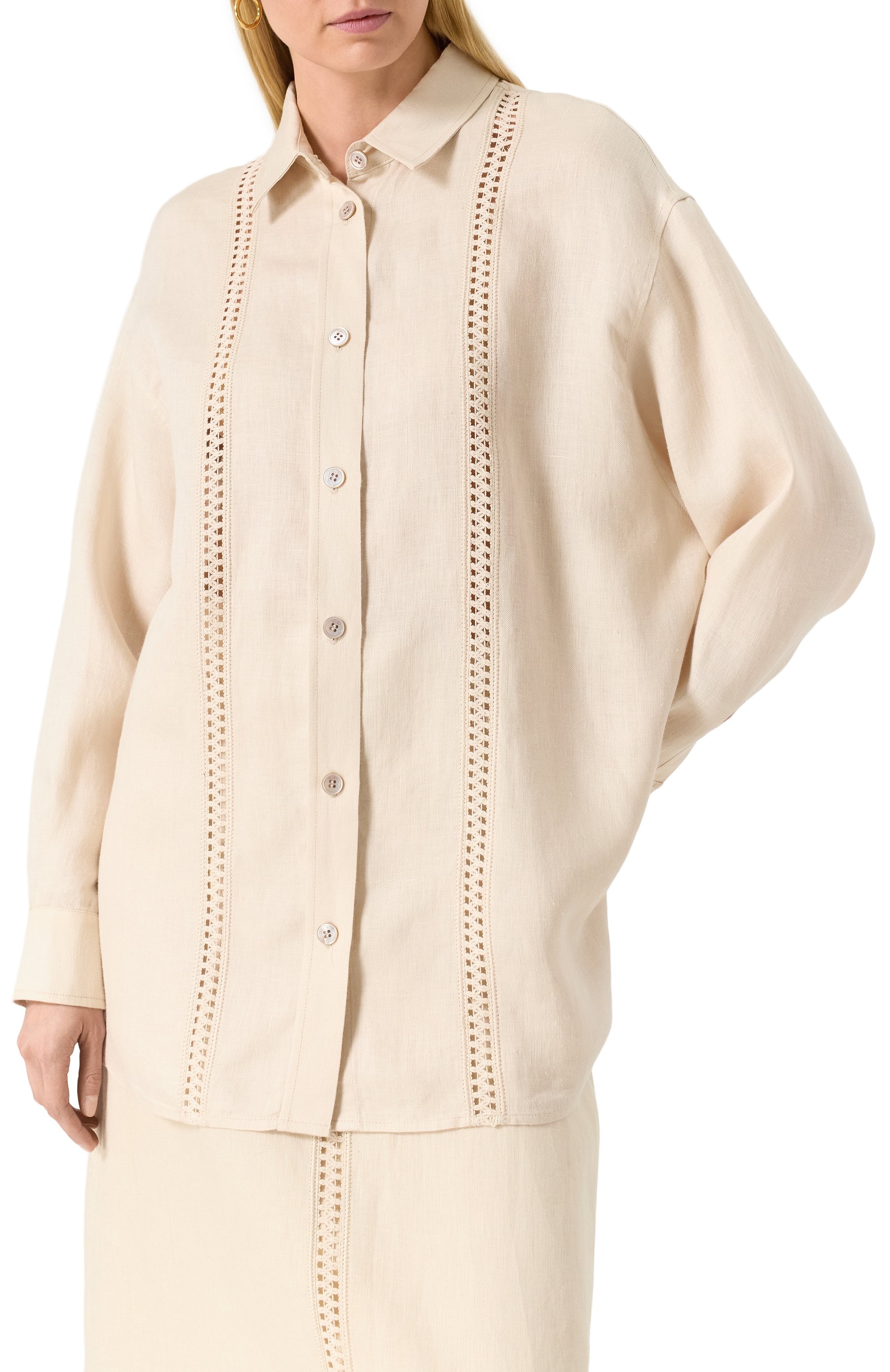 Льняная рубашка MVST, арт. TXBGM-Y074, фото 3