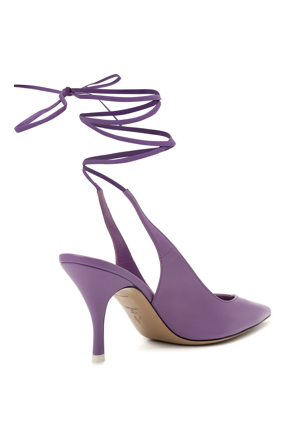 Кожаные туфли venus THE ATTICO сиреневого цвета по цене 77250 руб., арт. 213WS107/L001, фото 5 Кожаные туфли venus THE ATTICO, арт. 213WS107/L001, фото 5