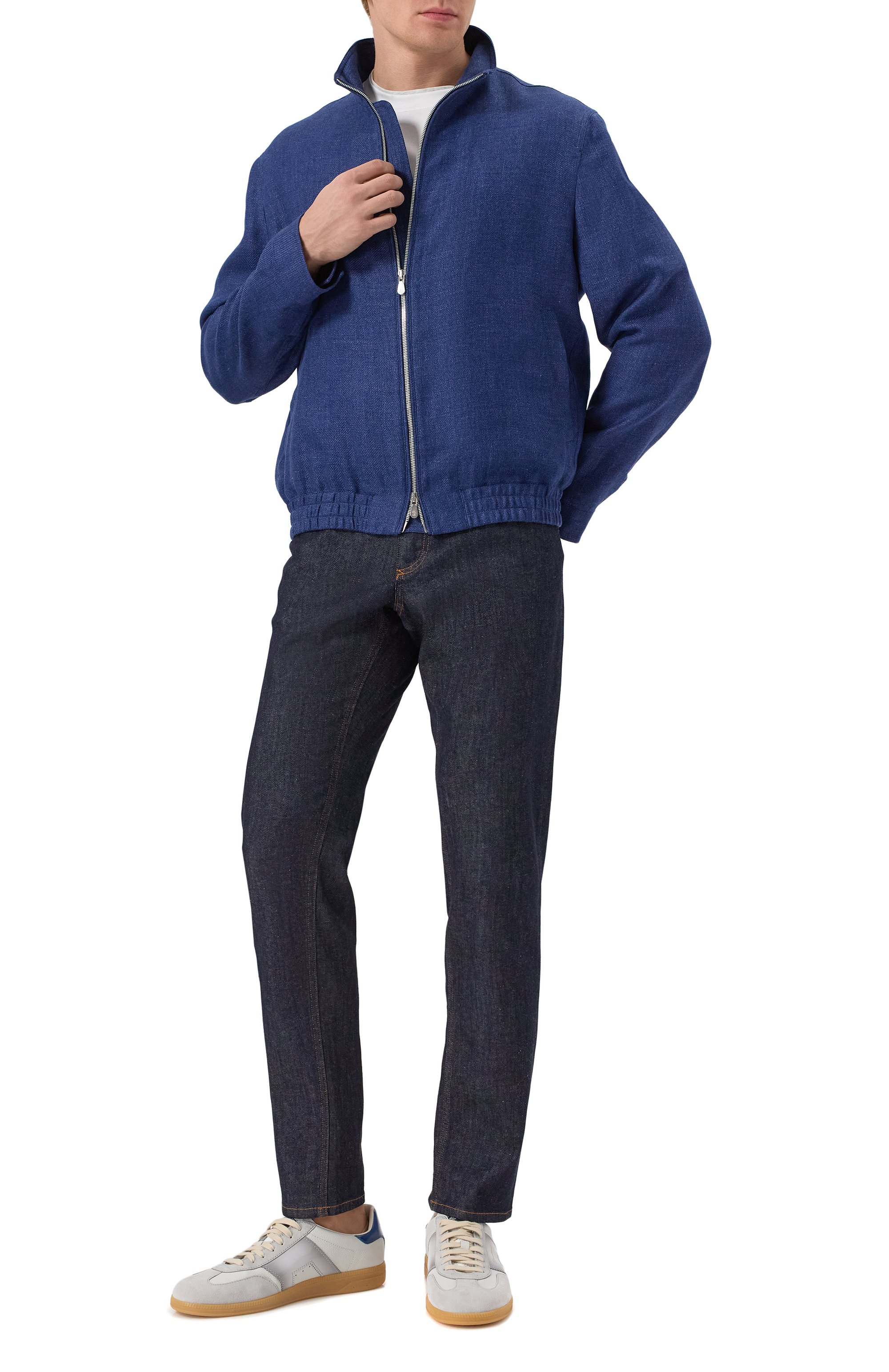 Бомбер изо льна и шерсти BRUNELLO CUCINELLI, арт. MW4826509, фото 2