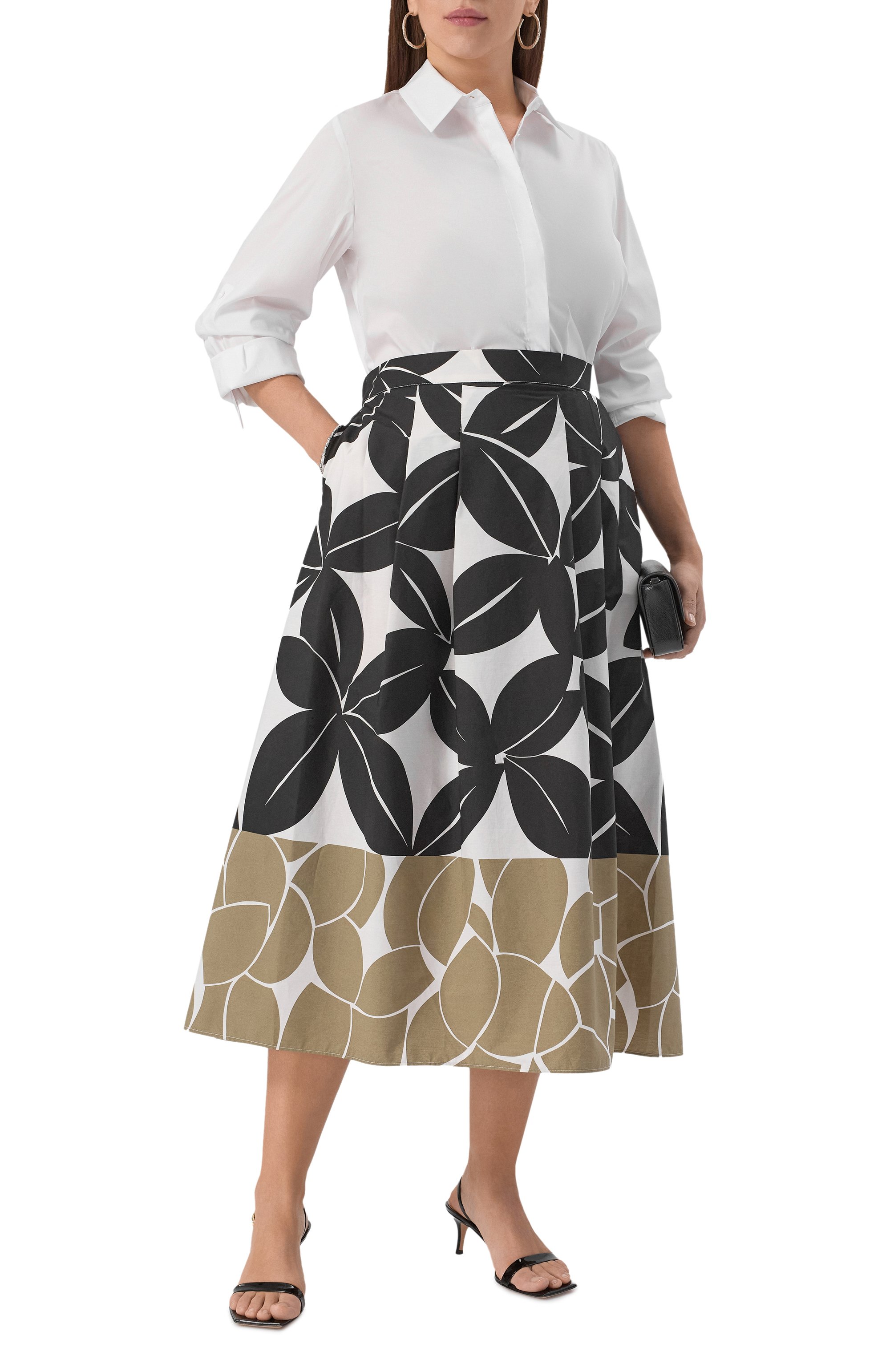 Хлопковая рубашка PERSONA BY MARINA RINALDI, арт. CITRAT0, фото 2