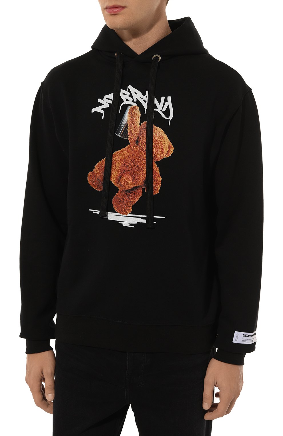 Хлопковое худи DIEGO VENTURINO, арт. D3W4DVFLHP0NB, фото 3