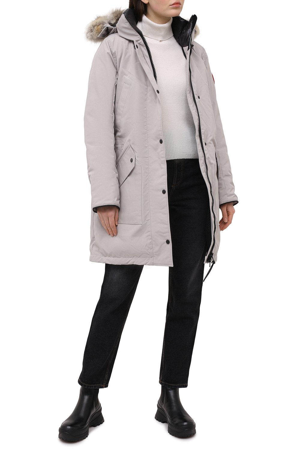 Пуховая парка CANADA GOOSE серого цвета по цене 140500 руб., арт. 6555L, фото 2 Пуховая парка CANADA GOOSE, арт. 6555L, фото 2