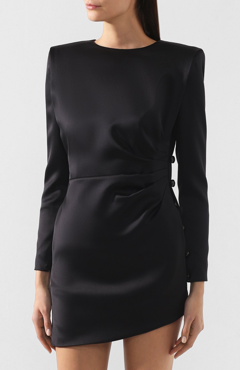 Шелковое платье SAINT LAURENT, арт. 586375/Y013G, фото 3