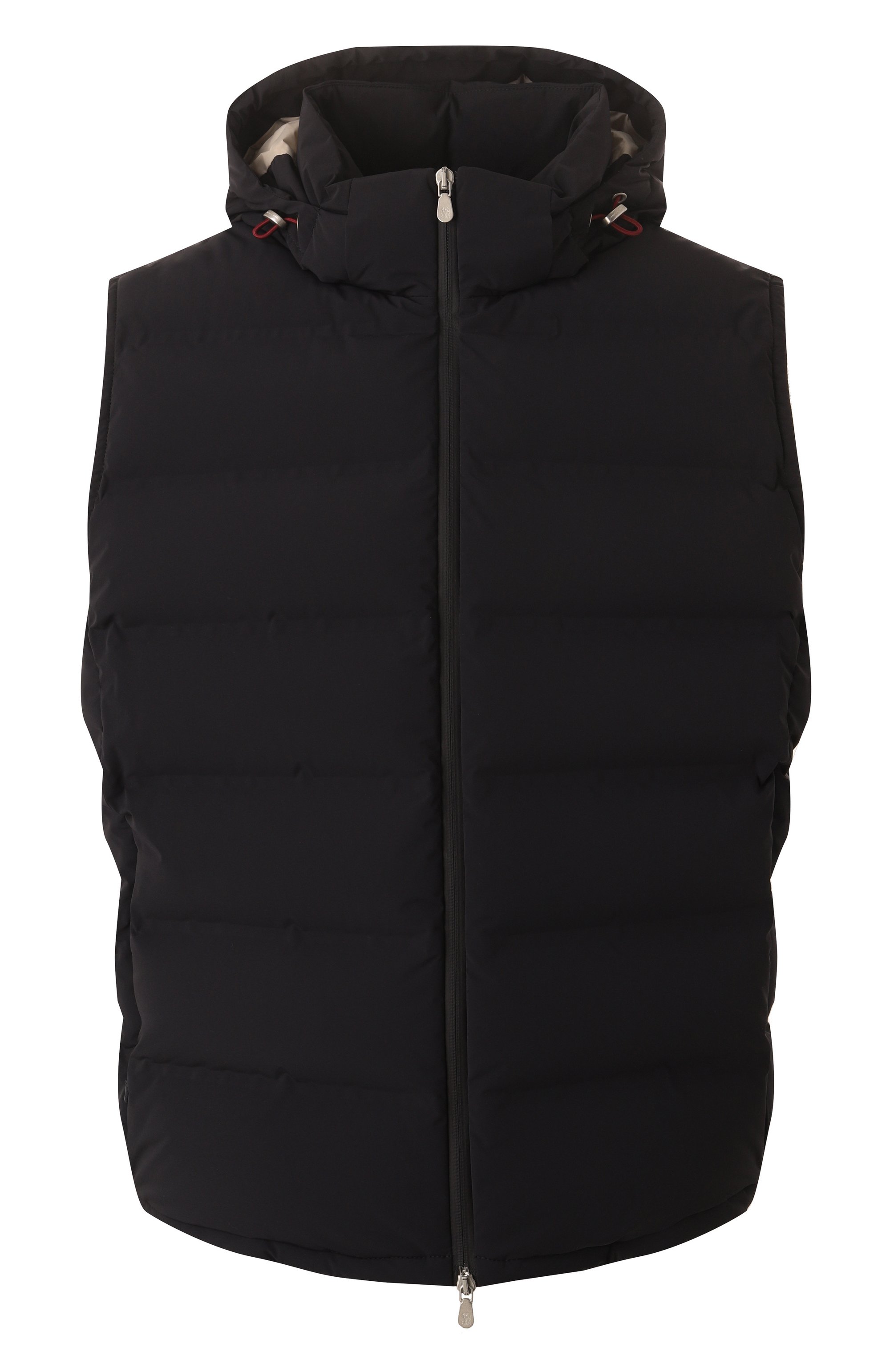 Пуховый жилет BRUNELLO CUCINELLI темно-синего цвета по цене 494500 руб., арт. MM4911995, фото 1 Пуховый жилет BRUNELLO CUCINELLI, арт. MM4911995, фото 1