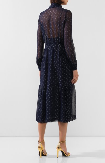 Шелковое платье SAINT LAURENT, арт. 618962/Y6A54, фото 4