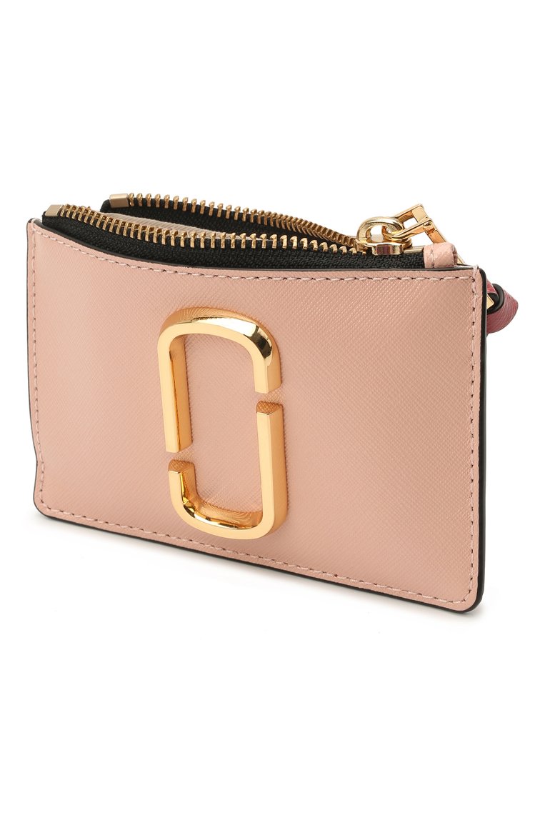 Женский кожаный футляр для кредитных карт MARC JACOBS (THE) розового цвета, арт. M0013359 | Фото 3 (Материал: Натуральная кожа; Нос: Не проставлено)