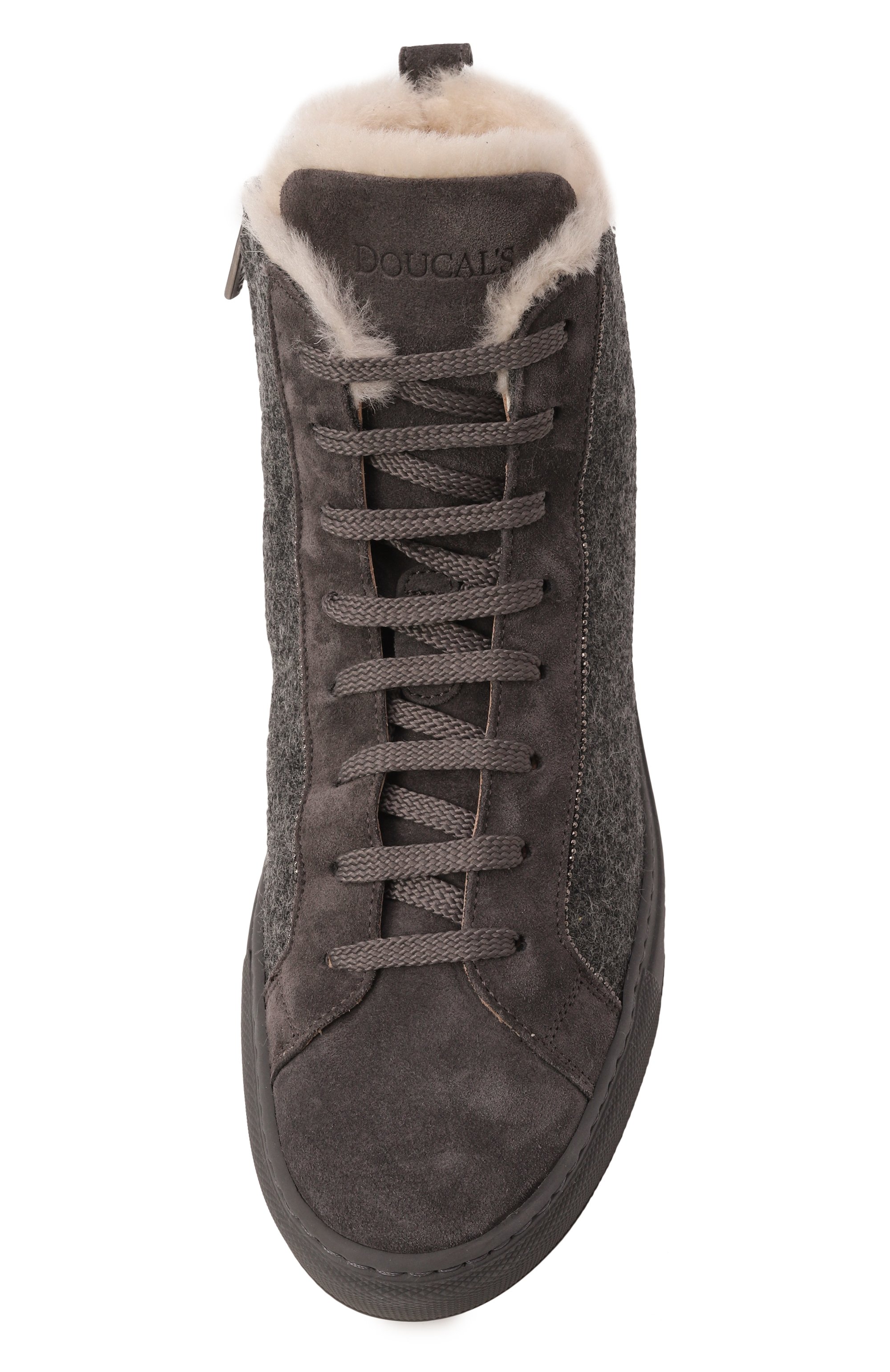 Комбинированные кеды DOUCAL'S серого цвета по цене 58850 руб., арт. DD8725ALEXPM7242, фото 6 Комбинированные кеды DOUCAL'S, арт. DD8725ALEXPM7242, фото 6