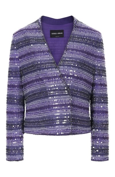Женский жакет с отделкой пайетками GIORGIO ARMANI, арт. GW003001/AF24547