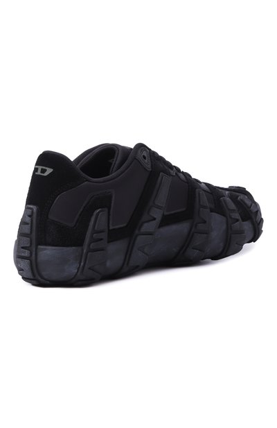 Комбинированные кроссовки s-d-griffe DIESEL черного цвета по цене 42950 руб., арт. Y03642/P8409, фото 5 Комбинированные кроссовки s-d-griffe DIESEL, арт. Y03642/P8409, фото 5