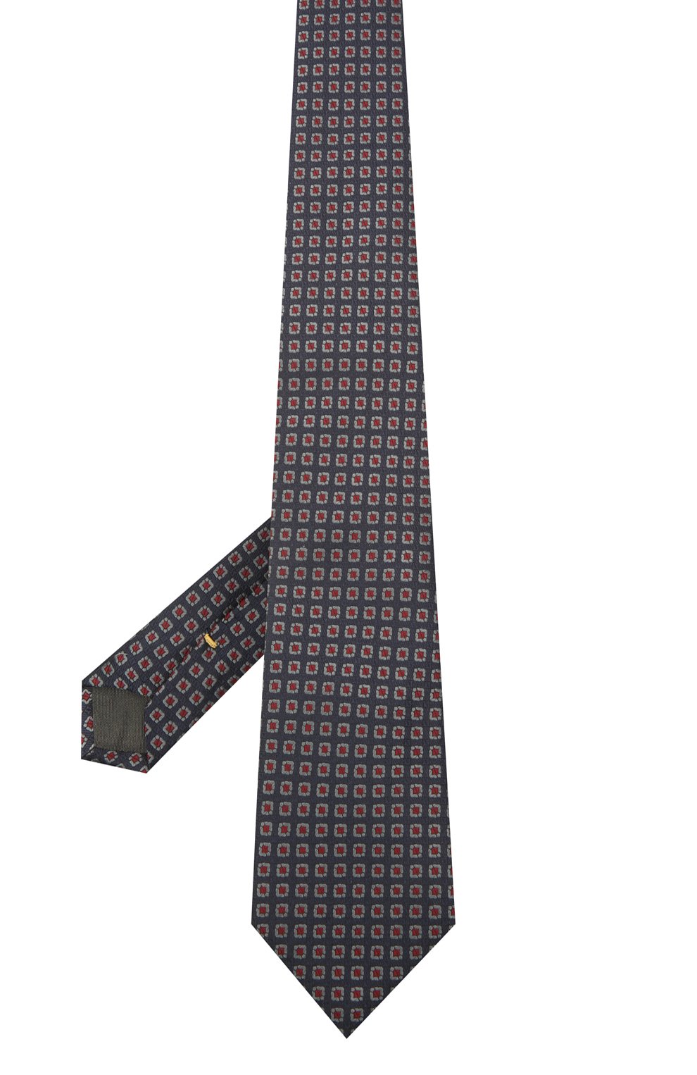 Шелковый галстук CANALI темно-синего цвета по цене 12150 руб., арт. 18/HJ02803, фото 2 Шелковый галстук CANALI, арт. 18/HJ02803, фото 2
