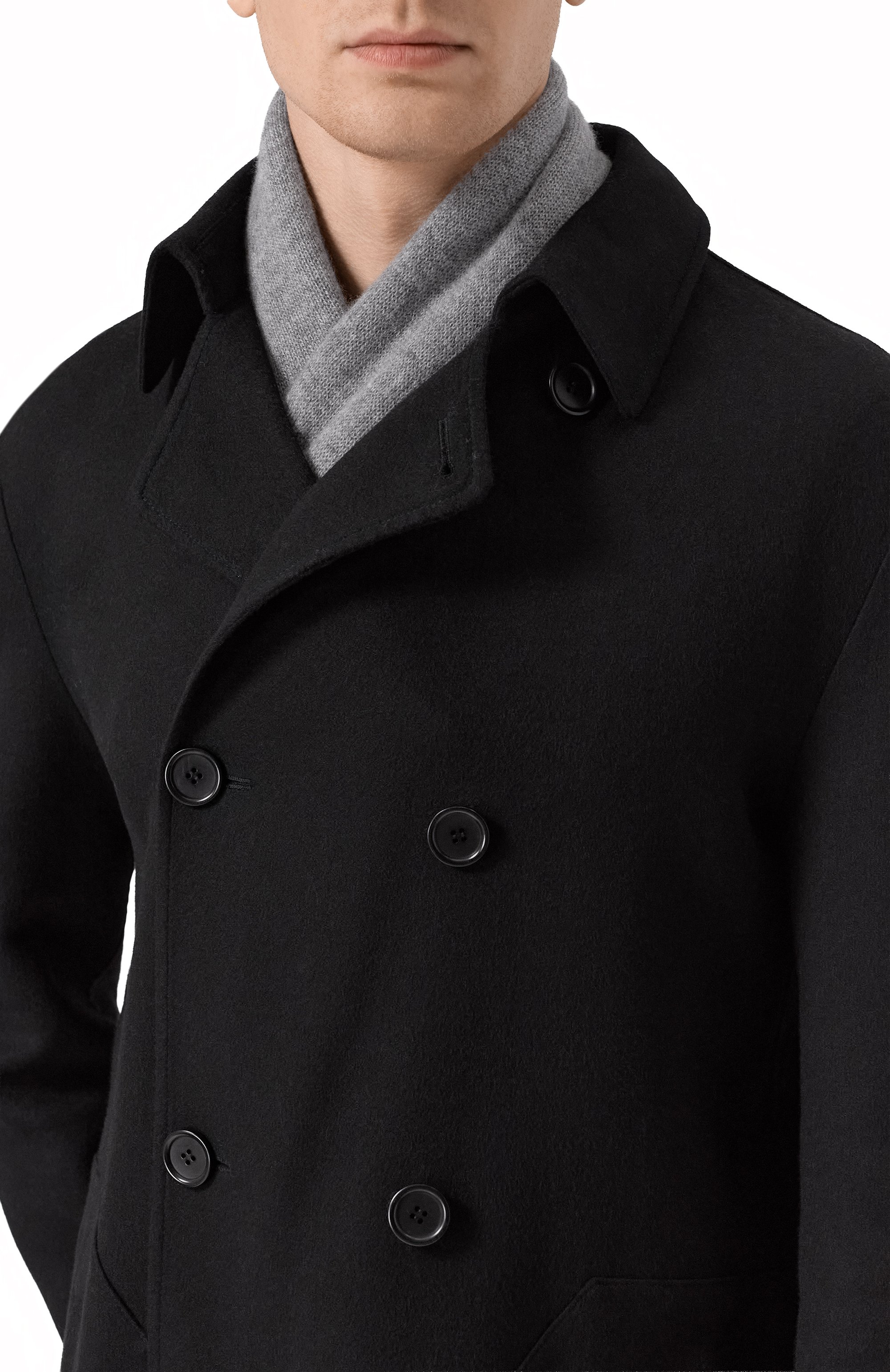 Двусторонний шарф из кашемира ANDREA CAMPAGNA, арт. 098B11, фото 3