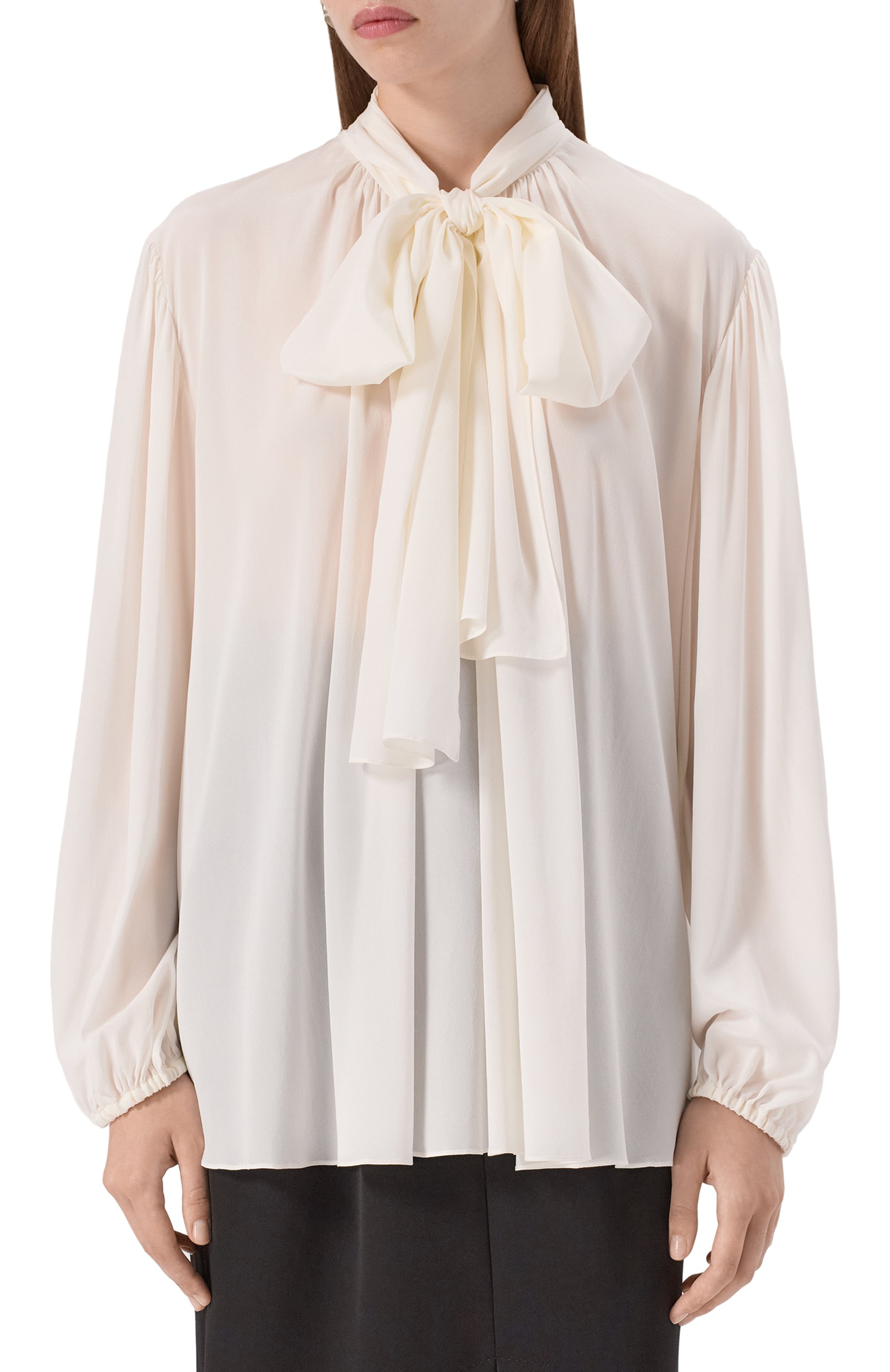 Шелковая блузка DOLCE & GABBANA, арт. F5R62T/FUAGM, фото 3