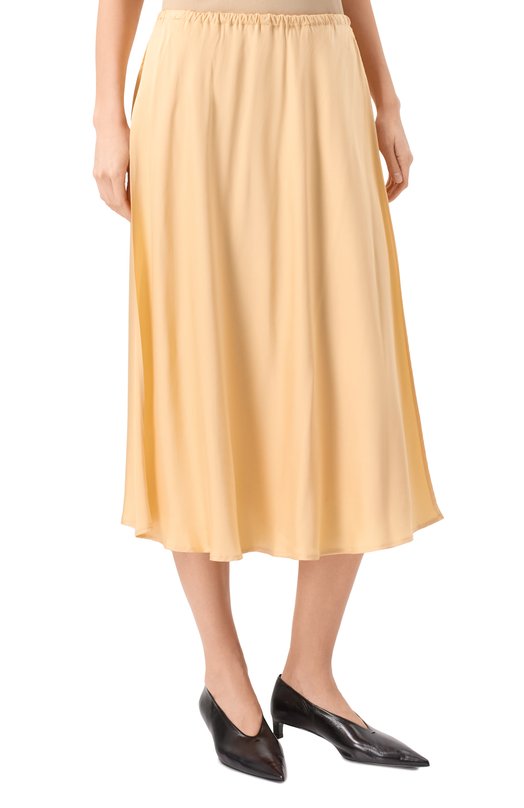 Юбка из вискозы Jil Sander J02MA0269-J65022 Бежевый  J02MA0269-J65022 Фото 3