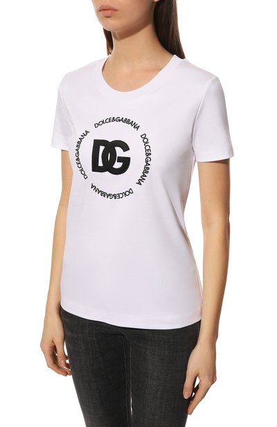Хлопковая футболка DOLCE & GABBANA, арт. F8T00Z/HU7H8, фото 3