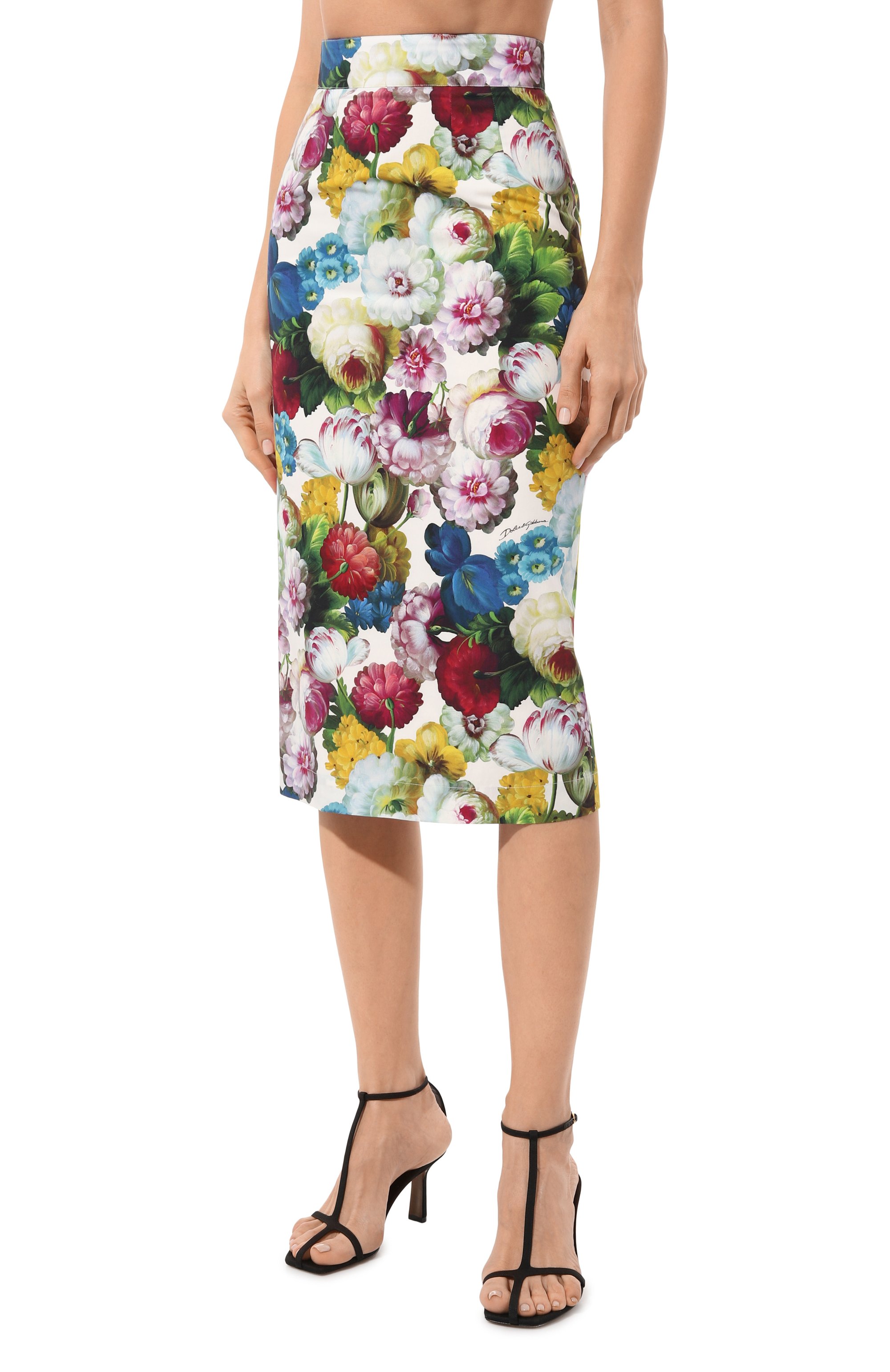 Хлопковая юбка DOLCE & GABBANA, арт. F4CDFT/HS5Q2, фото 3