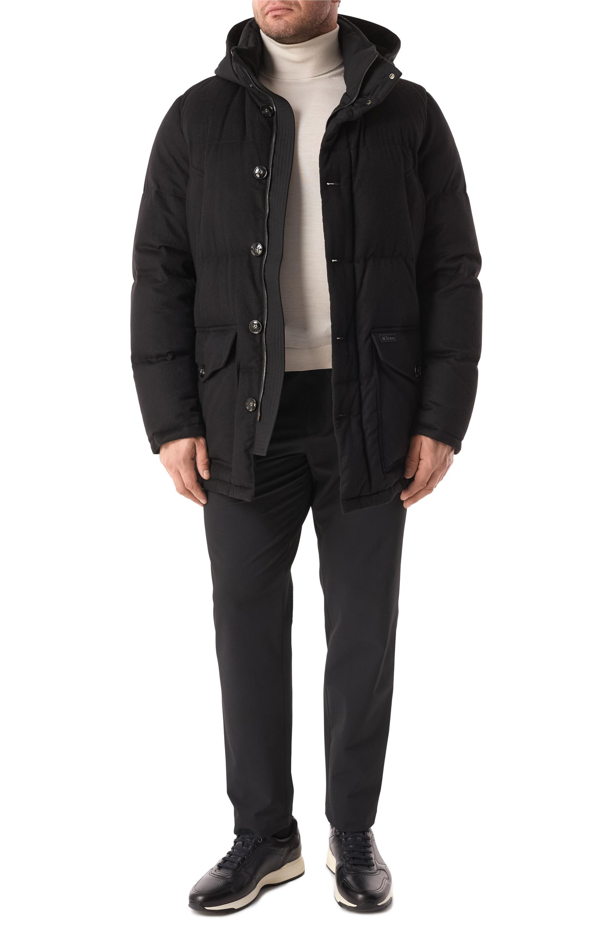 Кашемировый пуховик KITON, арт. UW1912V0455F01/64, фото 2