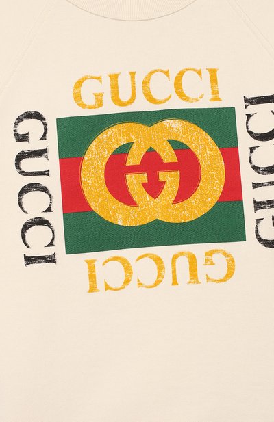 Хлопковый свитшот GUCCI, арт. 483878/X3G97, фото 3