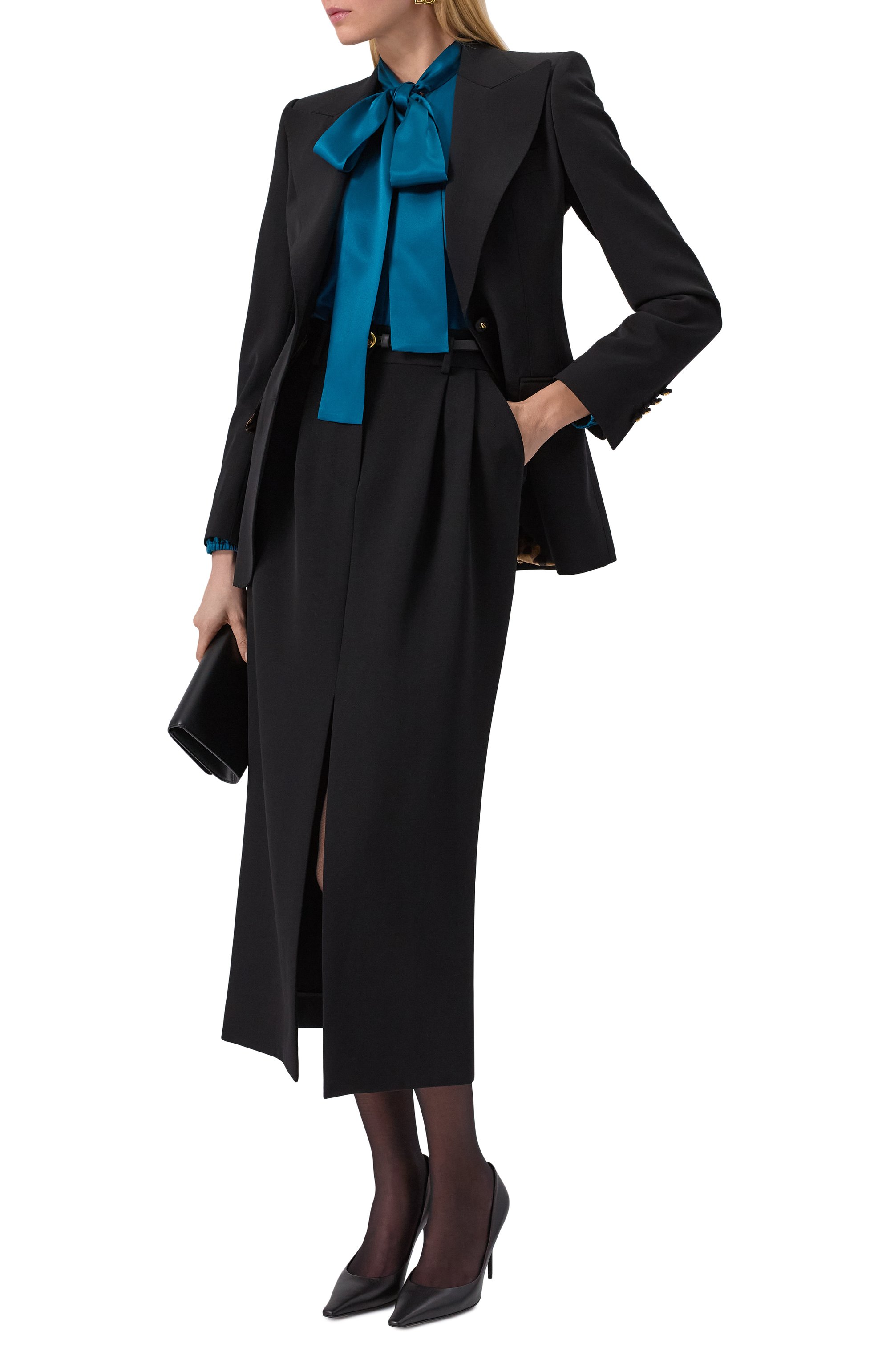 Юбка из шерсти и шелка DOLCE & GABBANA, арт. F4CZ8T/FU21E, фото 2