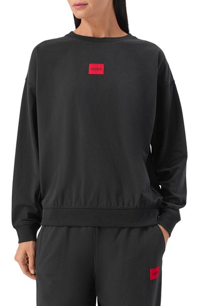 Хлопковая пижама HUGO черного цвета по цене 12500 руб., арт. 50549929, фото 3 Хлопковая пижама HUGO, арт. 50549929, фото 3