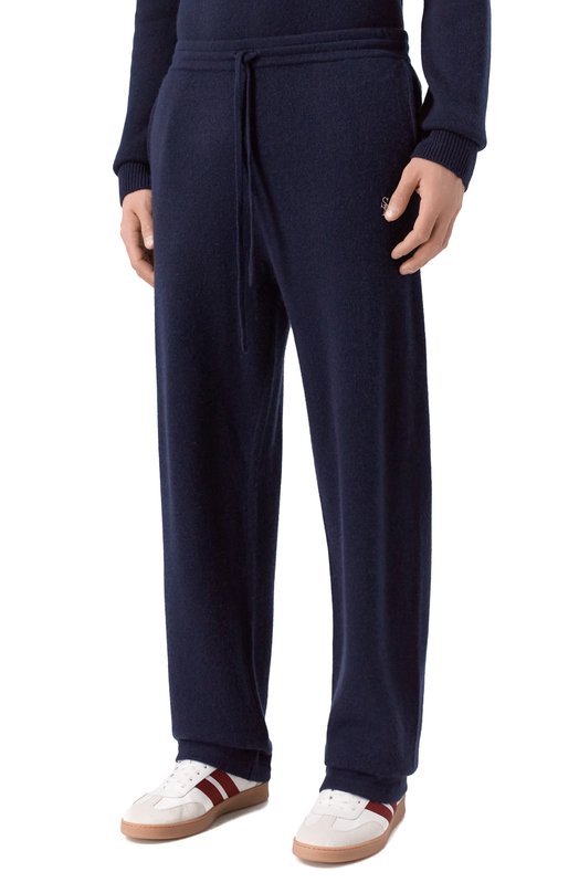 Брюки из кашемира и шерсти Sporty and Rich PA05962302BL106 Синий  PA05962302BL106 Фото 3
