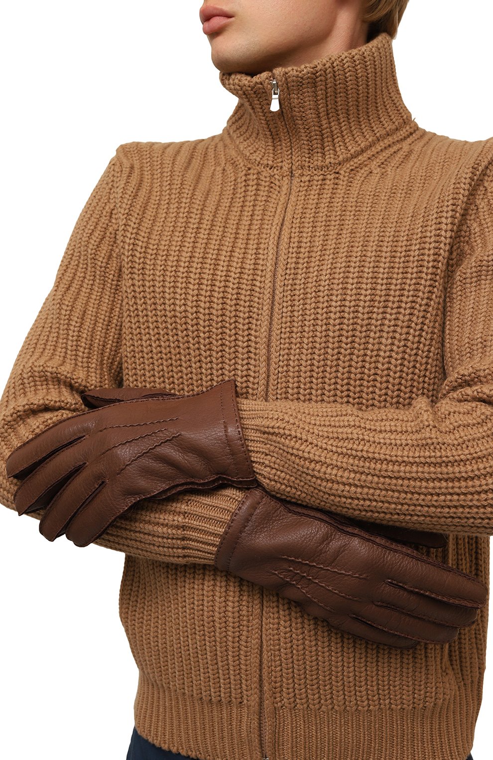 Кожаные перчатки ANDREA CAMPAGNA, арт. 24UGUANTI/DX, фото 2