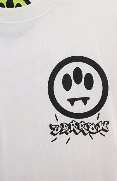 Хлопковая футболка BARROW белого цвета по цене 8895 руб., арт. 033097, фото 3 Хлопковая футболка BARROW, арт. 033097, фото 3