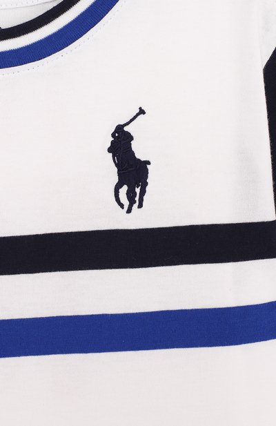 Хлопковая футболка с логотипом сборной италии POLO RALPH LAUREN, арт. 321716422, фото 3