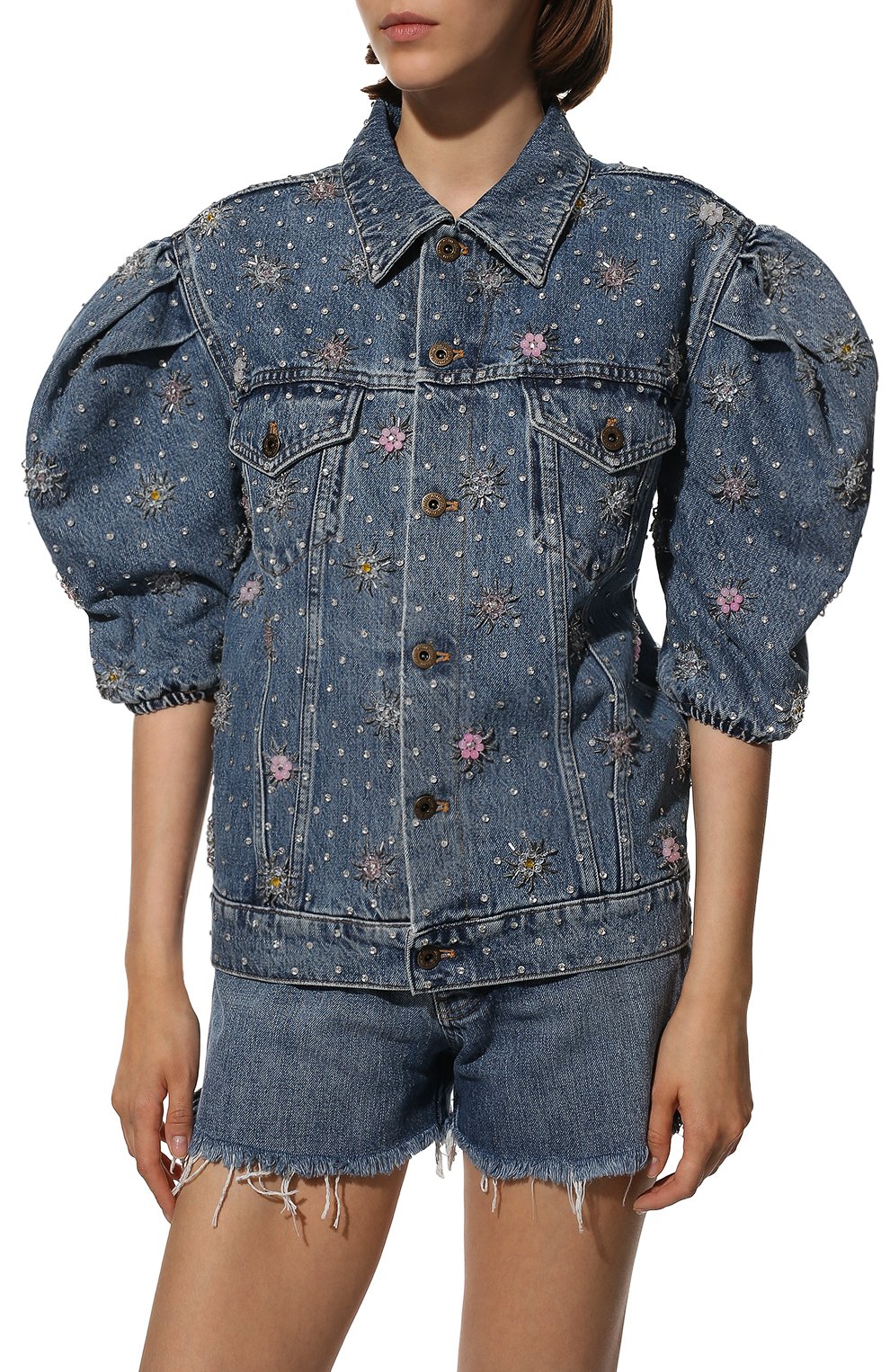 Джинсовая куртка MIU MIU, арт. GWB145-10RJ-F0008, фото 3