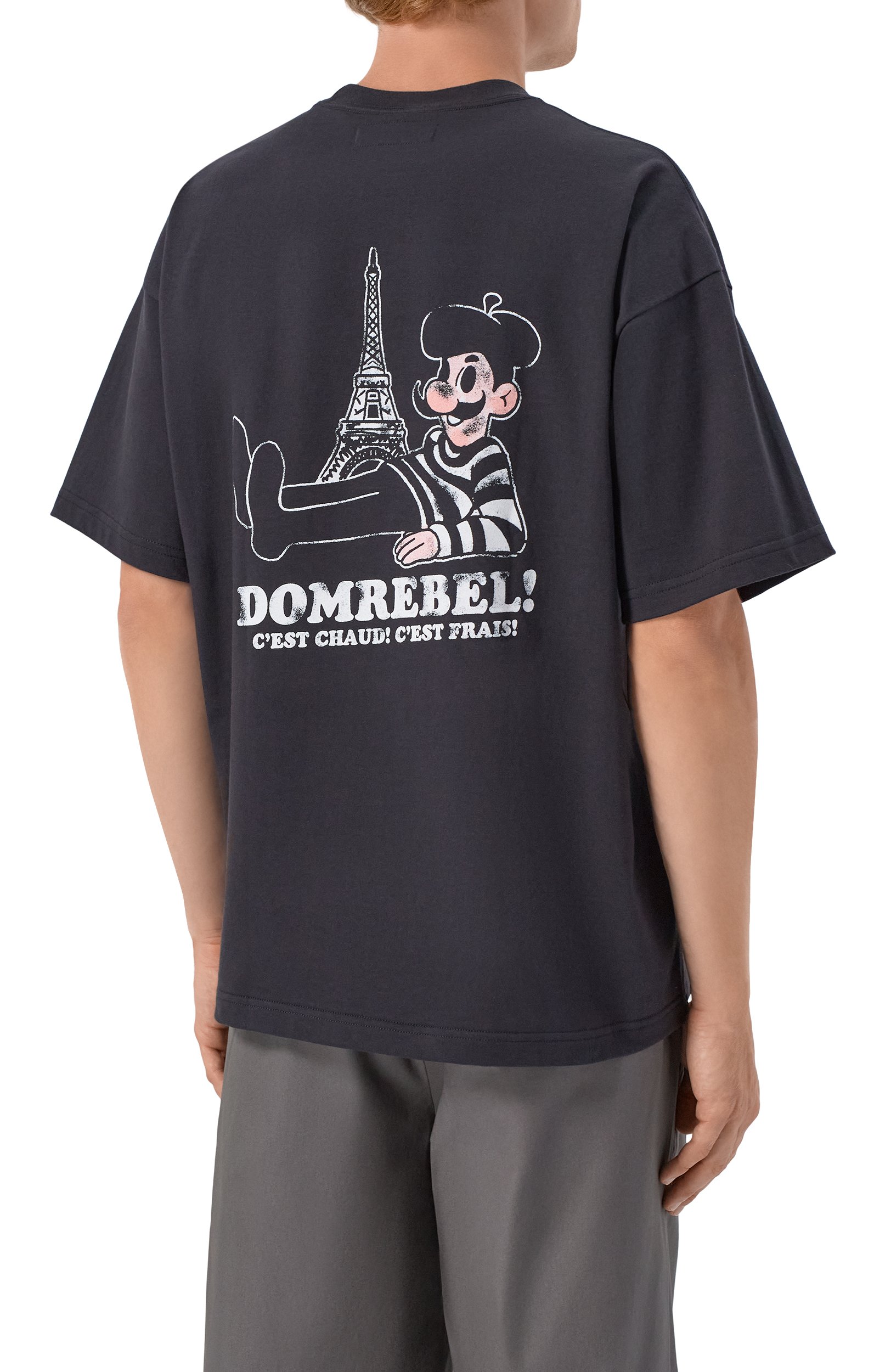 Хлопковая футболка DOMREBEL черного цвета по цене 22100 руб., арт. M BAGUETTE/T-SHIRT, фото 4 Хлопковая футболка DOMREBEL, арт. M BAGUETTE/T-SHIRT, фото 4