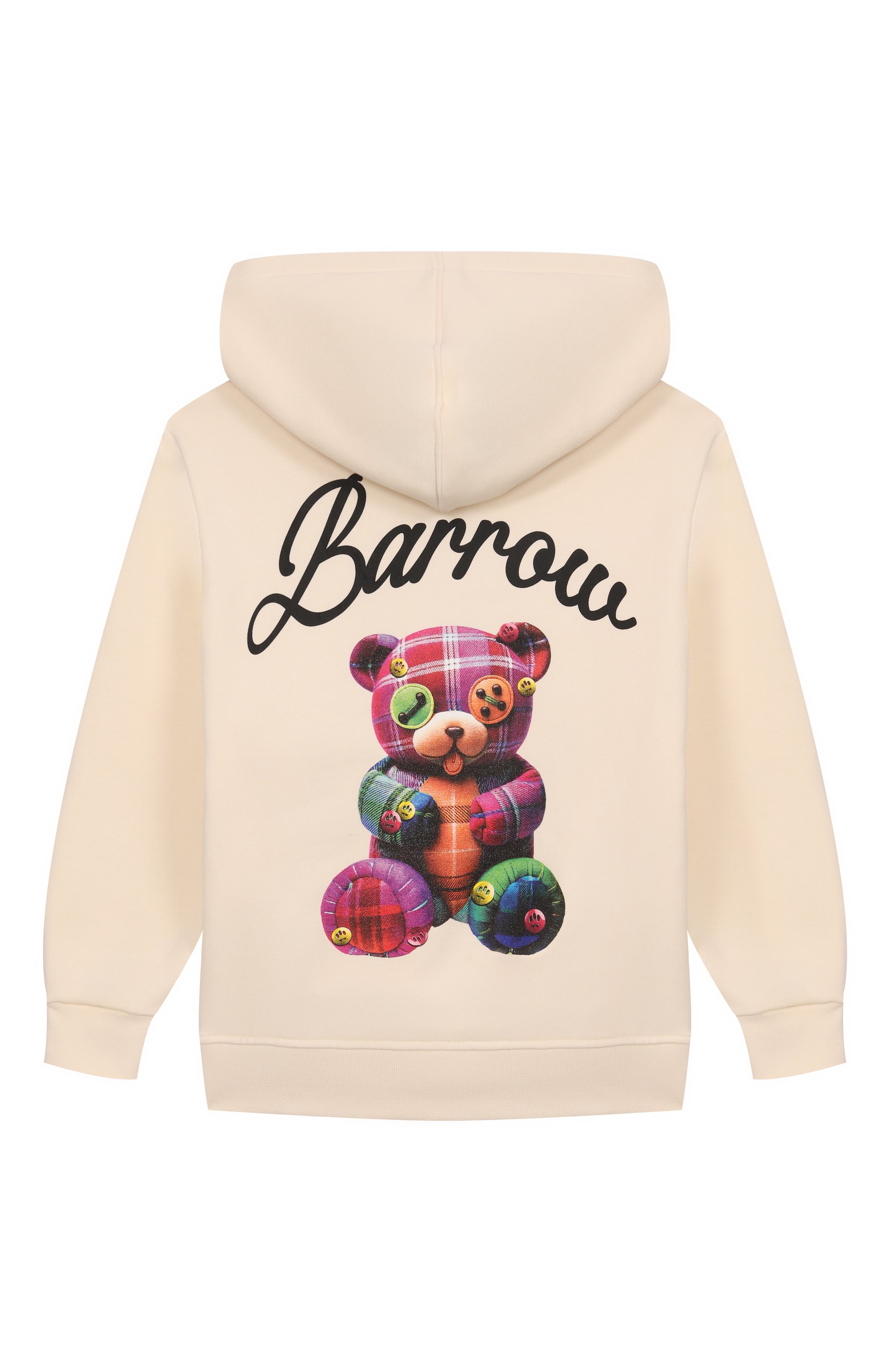 Хлопковое худи BARROW кремового цвета по цене 14250 руб., арт. F5BKJGHS131, фото 2 Хлопковое худи BARROW, арт. F5BKJGHS131, фото 2