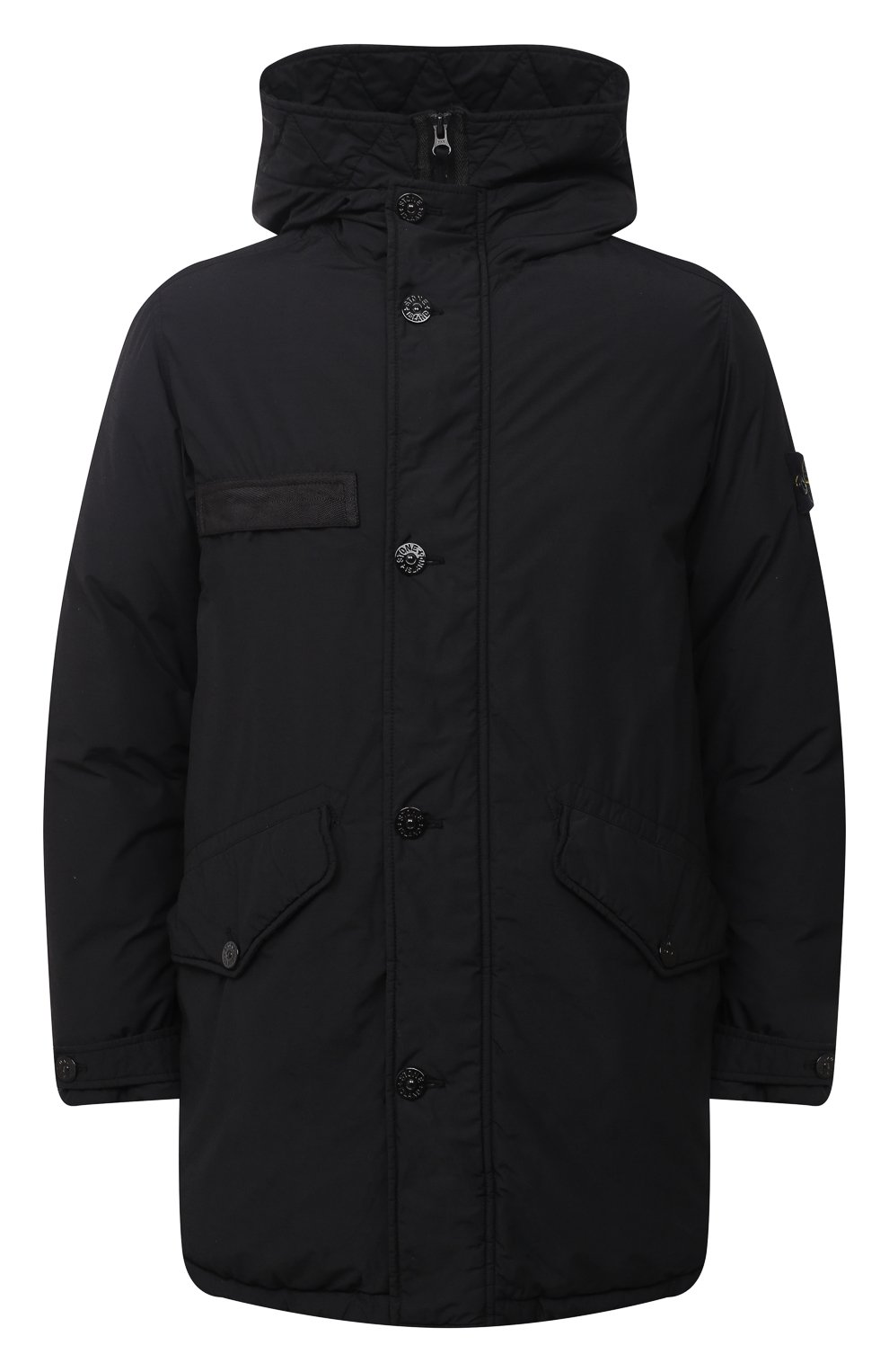 Пуховик STONE ISLAND черного цвета по цене 181500 руб., арт. 731571032, фото 1 Пуховик STONE ISLAND, арт. 731571032, фото 1