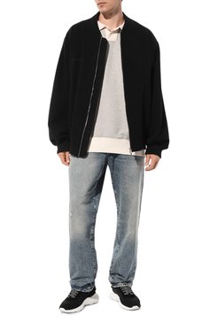 Мужские текстильные кроссовки fly DSQUARED2 черного цвета, арт. SNM0311/59206265 | Фото 2 (Материал внутренний: Текстиль; Драгоценные камни: Проставлено; Материал сплава: Проставлено; Подошва: Массивная; Материал внешний: Текстиль; Стили: Классический; Материал утеплителя: Без утеплителя; Кросс-КТ: Низкие)