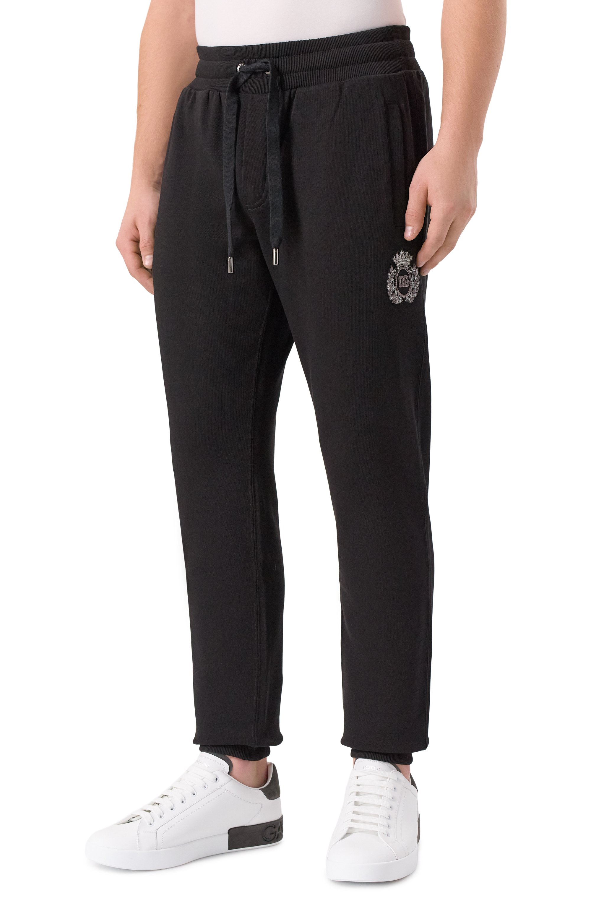 Хлопковые джоггеры DOLCE & GABBANA, арт. GP07TZ/G7PJ7, фото 3